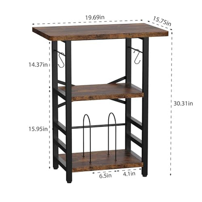 Record Player Stand with Extended Desktop, view 3