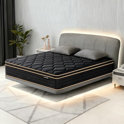 12 Inch Queen Mattress in a Box Queen Size Mattresses with Individual Pocket, view 3