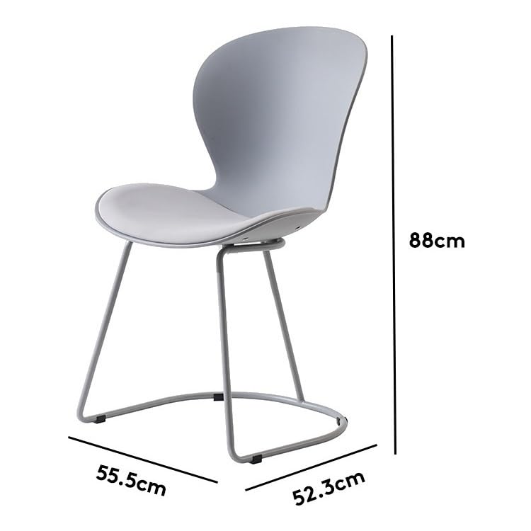 Office Furniture Leisure Dining Chair Home Sitting Comfortable Plastic Back Bedroom Makeup Light Luxury Negotiation Home Office Desk Chairs