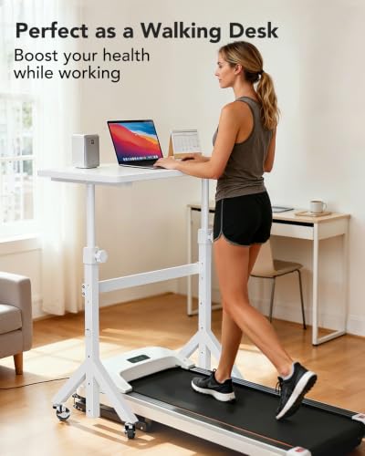 Small Standing Desk Adjustable Height, 6 Height Settings Up to 46.5″, view 5