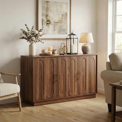 46.6" Modern Farmhouse 3 Door Storage Cabinet, view 5