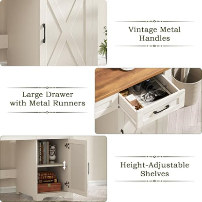 Executive Desk with Storage Cabinet, Unique White, view 5