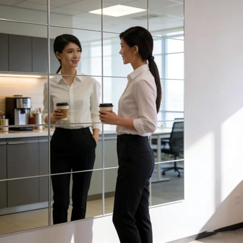 4 Pack Acrylic Mirrors for Wall, view 6