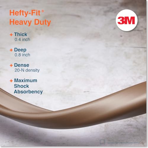 HeftyFit Edge Protector for Baby Proofing (6ft Large Edge Only), Heavy-Duty Soft Rubber Foam Furniture Edge Bumper Guards, Desk Edge Cushion, Wall Corner Covers, 3M Adhesive, Coffee Brown