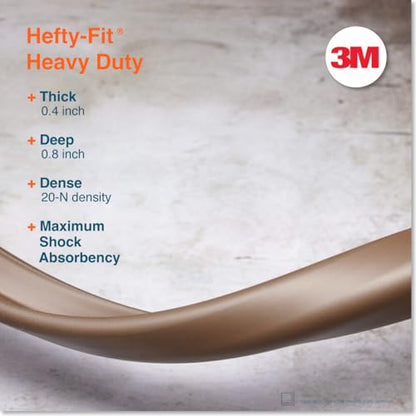 HeftyFit Edge Protector for Baby Proofing (6ft Large Edge Only), Heavy-Duty Soft Rubber Foam Furniture Edge Bumper Guards, Desk Edge Cushion, Wall Corner Covers, 3M Adhesive, Coffee Brown