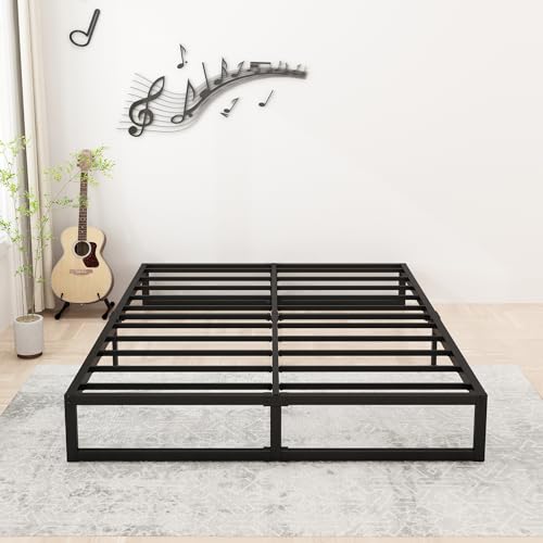 8 Inch Full Bed Frame with Heavy Duty Steel Slat Support, view 2