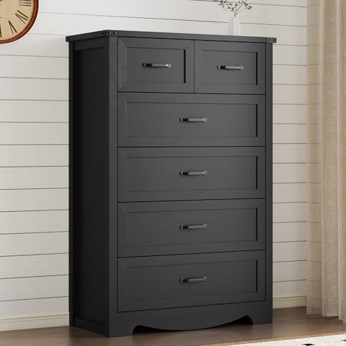 Tall 6-Drawer Dresser for Bedroom, view 6