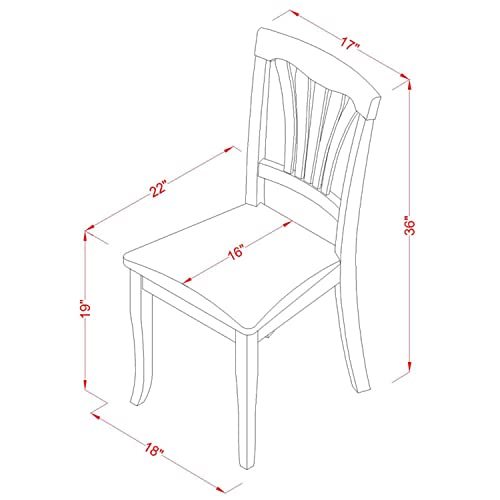 Avon 36" Linen Dining Chairs in Saddle Brown (Set of 2)