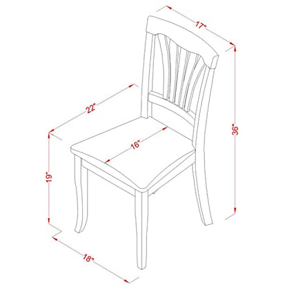 Avon 36" Linen Dining Chairs in Saddle Brown (Set of 2)