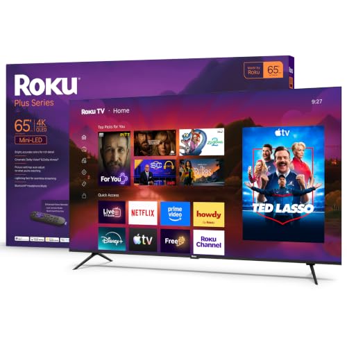 65-Inch Plus Series Smart TV - 4K QLED Mini-LED TV - RokuTV, view 2