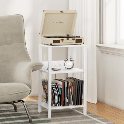 Record Player Stand with Storage Up to 100 Albums, view 3