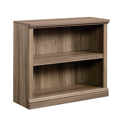 2 Tier Book Shelf Wooden Bookcase Multipurpose Bookshelf for Home Office, Living Room, in Salt Oak