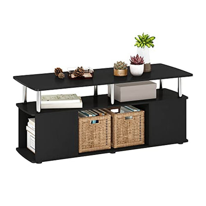 Jaya TV Stand, 3-Tier Entertainment Center with Open Shelf, view 6