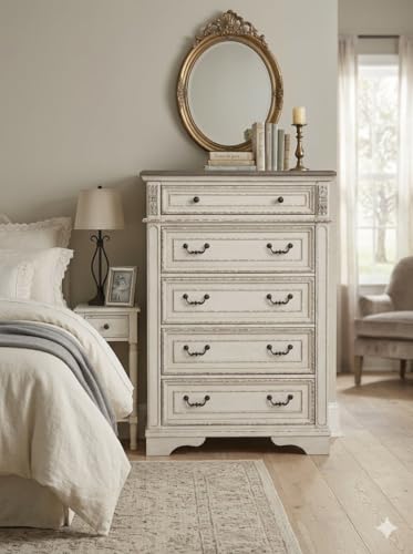 Signature Design by Ashley Realyn French Country 5 Drawer Chest, view 3
