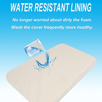 Baby Bassinet Mattress, 100% Breathable Cover, Water Resistant Lining, Rectangle 34x18x2 Fit for Cowiewie/Cuddor/bicystar/Baby Trend Bassinet