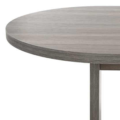 Safavieh Home Collection Gareth Modern Distressed Black Oval Top Coffee Table, Medium