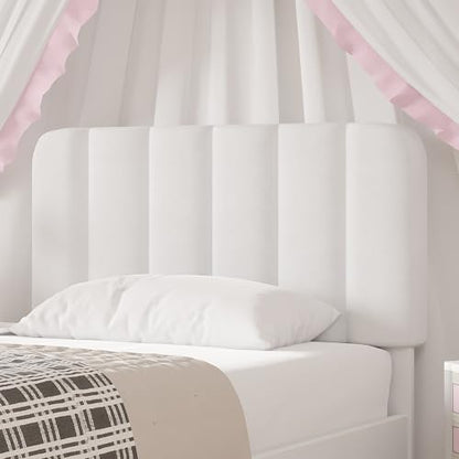 Twin Size Bed Frame with Upholstered Headboard, view 4