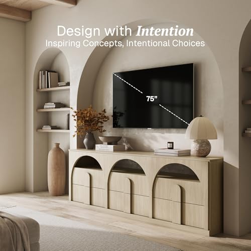 Bijou 70" TV Stand & Entertainment Centers - Sand, view 5