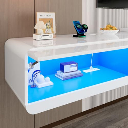 Floating LED TV Stand for TVs Up to 100 inch, view 7