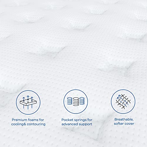 Full Size Mattress 12 Inch, Hybrid Full Mattress in a Box, view 5