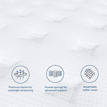 Full Size Mattress 12 Inch, Hybrid Full Mattress in a Box, view 5