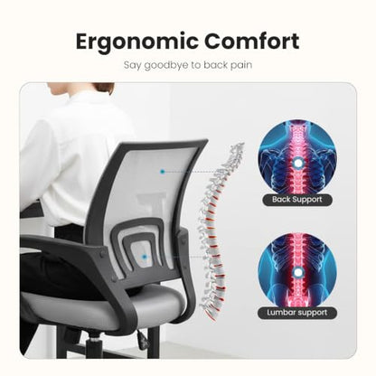 Ergonomic Office Chair, Executive Desk Chair with Lumbar Support, view 4