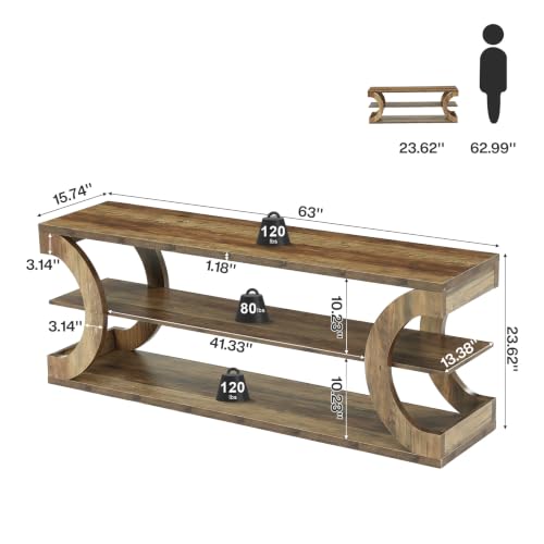 Tribesigns TV Stand for TVs up to 75 Inches, view 3