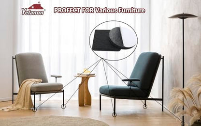 Felt Furniture Pads -182 Pcs Premium Felt Pads for Chair Legs Furniture, Floor Protectors for Hardwood Floors, Black