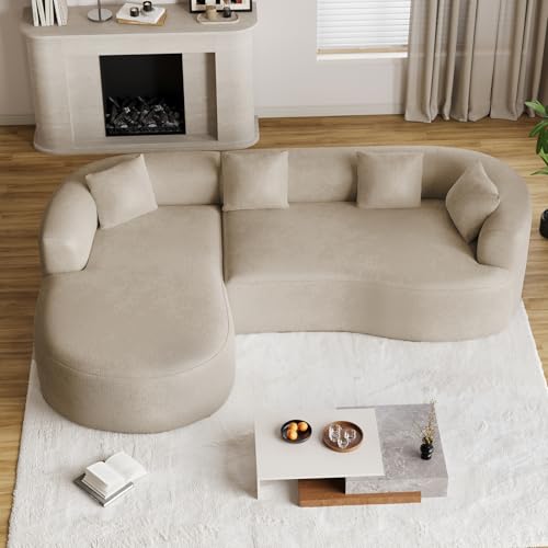 Luxury Modern Tight Curved Back Sofa, view 4