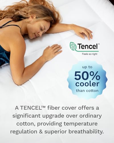 4 Inch Pillow Top Memory Foam Mattress Topper Twin XL, view 5