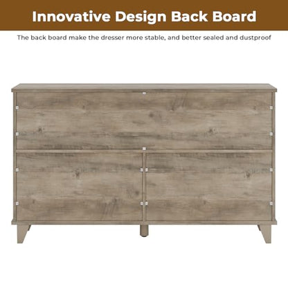 Farmhouse 6 Drawer Dresser for Bedroom, view 6