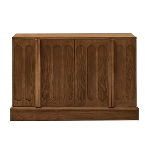 45" Mid-Century Modern Sideboard Buffet Cabinet with Fluted Doors, view 6