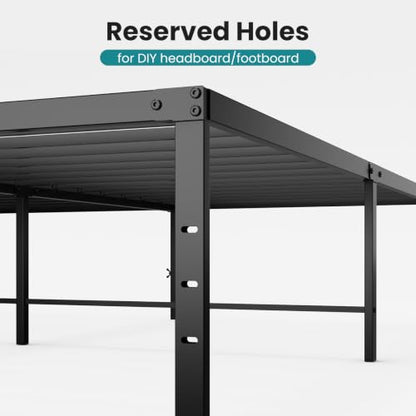 Full Size Metal Bed Frame, Platform Bed Frame, 18 Inch, view 6