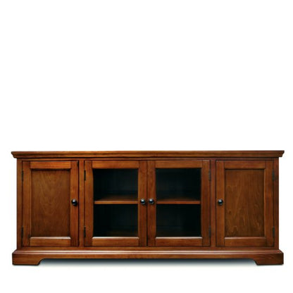 87360 TV Stand with Enclosed Storage For 65" TV's, Westwood Brown Cherry