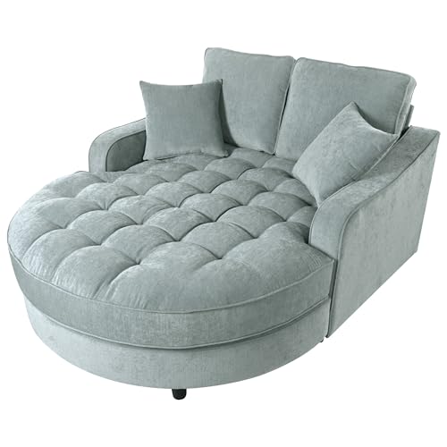 55" Modern Chaise Lounge Sofa Bed, view 8