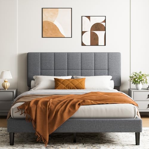 Queen Size Bed Frame, Sturdy and Durable with 12 Support Legs, 1300 lbs Capacity, view 2
