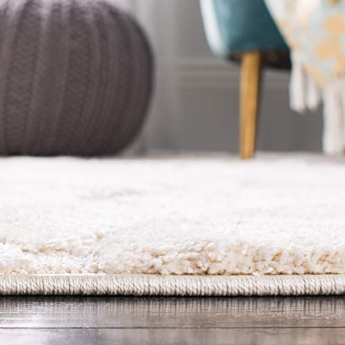 SAFAVIEH Florida Shag Collection Accent Rug, 3'3" x 5'3", Cream & Cream, view 5