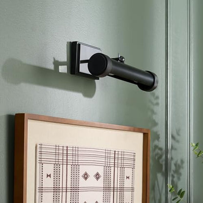 SAFAVIEH Lighting Collection - Andie Black 15" Metal Wall Sconce, Modern Hardwired Picture & Accent Light with LED Bulb, Downlight Design (SCN7001A)