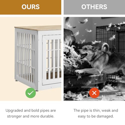 48 Inch Heavy-Duty Dog Crate Furniture, view 5