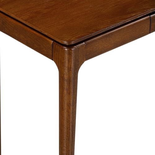Mingle 47-Inch Console Table, Modern Solid Wood Entryway Table with Hidden Drawer, Waterproof & Heat Resistant, Narrow Table for Hallway, Living Room & Foyer, Dark Walnut