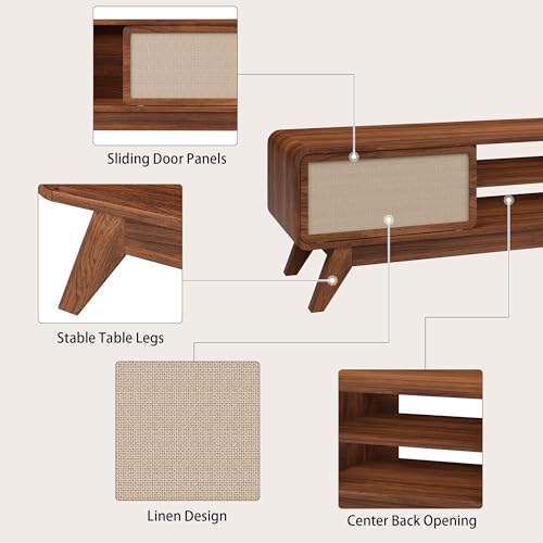 Mid Century Modern TV Stand for TVs up to 65'', view 5