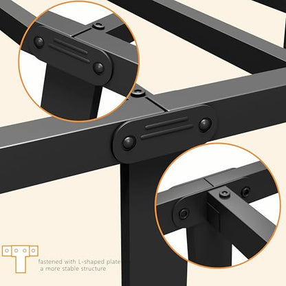 Metal Bed Frame, 14Inch Full Size Bed Frame with Storage Space, view 6
