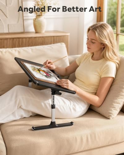 Height & Angle Adjustable Lap Desk Laptop Stand for Bed, view 5