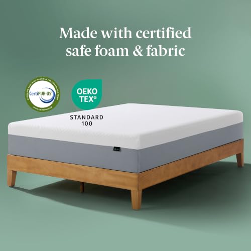 Zinus 10 Inch Queen Green Tea Essential Memory Foam Mattress, Medium Feel, view 6