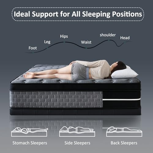 Full Size Mattress 12 inch, Hybrid Mattress in a Box, view 6