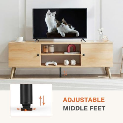 TV Stand for 55 60 Inch TV, Entertainment Center with Storage, view 7
