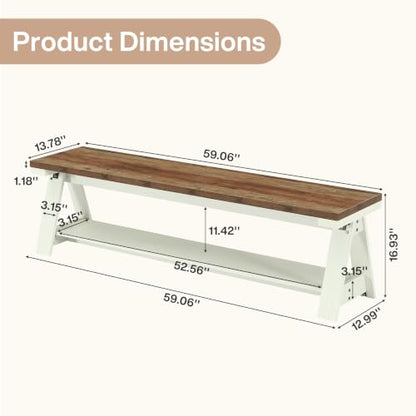 59'' Farmhouse TV Stand for TVs up to 65 Inches, view 3