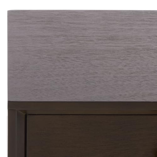 SAFAVIEH Home Collection - Lyle Dark Chocolate Accent Table, 1 Drawer, Mid-Century Modern Design (ACC5702F)