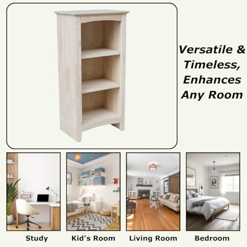 Solid Wood Shaker Bookcase - 36" H