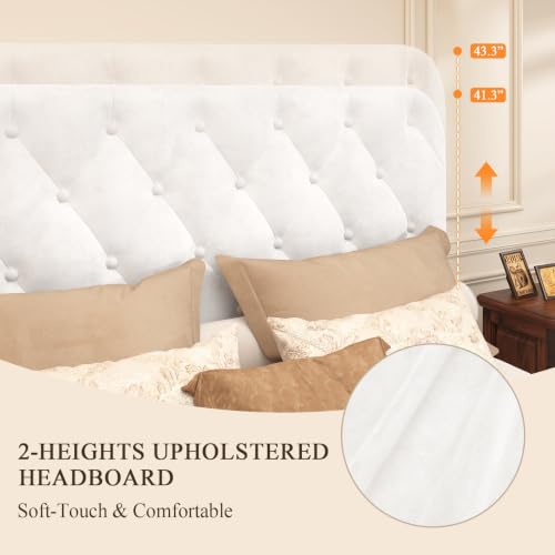 Queen Size Upholstered Bed Frame, view 6